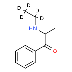 ChemSpider 2D Image | 2-[(~2~H_5_)Ethylamino]-1-phenyl-1-propanone | C11H10D5NO