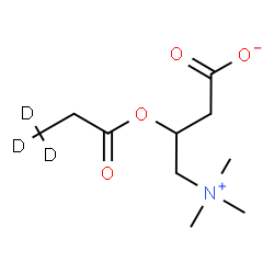 ChemSpider 2D Image | 3-[(3,3,3-~2~H_3_)Propanoyloxy]-4-(trimethylammonio)butanoate | C10H16D3NO4