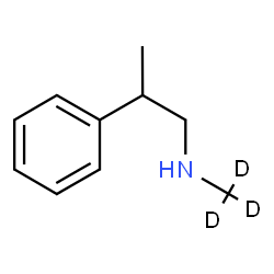 ChemSpider 2D Image | N-(~2~H_3_)Methyl-2-phenyl-1-propanamine | C10H12D3N