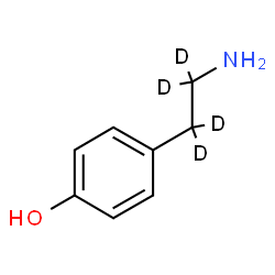 ChemSpider 2D Image | 4-[2-Amino(~2~H_4_)ethyl]phenol | C8H7D4NO
