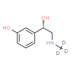 ChemSpider 2D Image | 3-{(1S)-1-Hydroxy-2-[(~2~H_3_)methylamino]ethyl}phenol | C9H10D3NO2