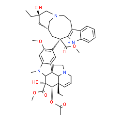 ChemSpider 2D Image | (2xi,4'alpha,12alpha,18'beta,19xi)-Vincaleukoblastine | C46H58N4O9