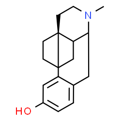 ChemSpider 2D Image | (13alpha)-17-Methylmorphinan-3-ol | C17H23NO