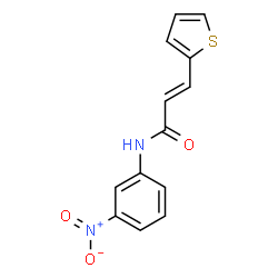 ChemSpider 2D Image | (2E)-N-(3-Nitrophenyl)-3-(2-thienyl)acrylamide | C13H10N2O3S
