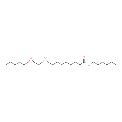 ChemSpider 2D Image | Hexyl 3-((3-pentyloxiranyl)methyl)oxiran-2-octanoate | C24H44O4