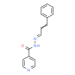 ChemSpider 2D Image | N'-[(1E)-3-Phenyl-2-propen-1-ylidene]isonicotinohydrazide | C15H13N3O