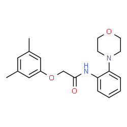 ChemSpider 2D Image | 2-(3,5-Dimethylphenoxy)-N-[2-(4-morpholinyl)phenyl]acetamide | C20H24N2O3