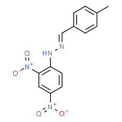 ChemSpider 2D Image | P-tolualdehyde 2,4-dinitro-phenylhydrazone | C14H12N4O4