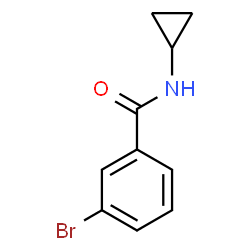 ChemSpider 2D Image | 3-Bromo-N-cyclopropylbenzamide | C10H10BrNO