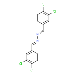 ChemSpider 2D Image | (1E)-Bis(3,4-dichlorobenzylidene)hydrazine | C14H8Cl4N2