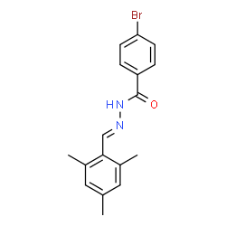 ChemSpider 2D Image | 4-Bromo-N'-[(E)-mesitylmethylene]benzohydrazide | C17H17BrN2O