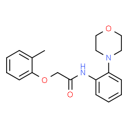 ChemSpider 2D Image | 2-(2-Methylphenoxy)-N-[2-(4-morpholinyl)phenyl]acetamide | C19H22N2O3