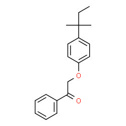 ChemSpider 2D Image | 2-[4-(2-Methyl-2-butanyl)phenoxy]-1-phenylethanone | C19H22O2