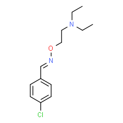 ChemSpider 2D Image | Benzaldehyde, 4-chloro-, O-(2-(diethylamino)ethyl)oxime | C13H19ClN2O