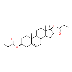 ChemSpider 2D Image | (3beta,17beta)-17-Methylandrost-5-ene-3,17-diyl dipropanoate | C26H40O4