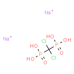 ChemSpider 2D Image | Phosphonic acid, (dichloromethylene)bis-, sodium salt (1:2) | CH4Cl2Na2O6P2