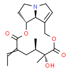 ChemSpider 2D Image | (8beta)-12-Hydroxysenecionan-11,16-dione | C18H25NO5