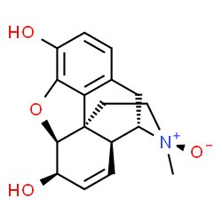 ChemSpider 2D Image | (1R,4R,5S,13S,14R,17S)-4-Methyl-12-oxa-4-azapentacyclo[9.6.1.0~1,13~.0~5,17~.0~7,18~]octadeca-7(18),8,10,15-tetraene-10,14-diol 4-oxide | C17H19NO4