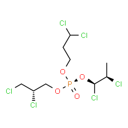 ChemSpider 2D Image | (1R,2R)-1,2-Dichloropropyl (2S)-2,3-dichloropropyl 3,3-dichloropropyl (R)-phosphate | C9H15Cl6O4P