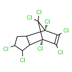 ChemSpider 2D Image | (1S,7S)-1,3,4,7,8,9,10,10-Octachlorotricyclo[5.2.1.0~2,6~]dec-8-ene | C10H6Cl8