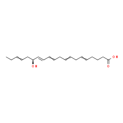 ChemSpider 2D Image | (13E,15S)-15-Hydroxy-5,8,11,13,17-icosapentaenoic acid | C20H30O3