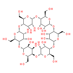 ChemSpider 2D Image | (1R,3R,5R,6S,8R,10R,11S,13R,15R,16S,18R,20R,21S,23R,25R,26S,28R,30R,31R,32S,33S,34R,35S,36R,37S,38R,39S,40R,41S,42R)-5,10,15,20,25,30-Hexakis(hydroxymethyl)-2,4,7,9,12,14,17,19,22,24,27,29-dodecaoxahe
ptacyclo[26.2.2.2~3,6~.2~8,11~.2~13,16~.2~18,21~.2~23,26~]dotetracontane-31,32,33,34,35,36,37,38,39,40,41,42-dodecol (non-preferred name) | C36H60O30