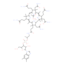 ChemSpider 2D Image | acetic acid;cobalt;[5-(5,6-dimethylbenzimidazol-1-yl)-4-hydroxy-2-(hydroxymethyl)tetrahydrofuran-3-yl] [1-methyl-2-[3-[2,13,18-tris(2-amino-2-oxo-ethyl)-7,12,17-tris(3-amino-3-oxo-propyl)-3,5,8,8,13,15,18,19-octamethyl-2,7,12,17-tetrahydro-1H-corrin-24-id-3-yl]propanoylamino]ethyl] phosphate | C64H92CoN13O16P