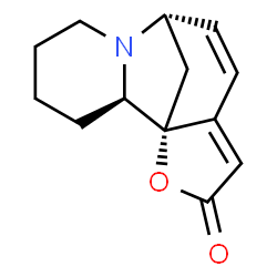 ChemSpider 2D Image | (1R,2R,8S)-14-Oxa-7-azatetracyclo[6.6.1.0~1,11~.0~2,7~]pentadeca-9,11-dien-13-one | C13H15NO2
