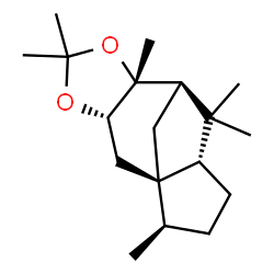 ChemSpider 2D Image | (1R,3S,7R,8R,10S,13R)-5,5,7,9,9,13-Hexamethyl-4,6-dioxatetracyclo[6.5.1.0~1,10~.0~3,7~]tetradecane | C18H30O2
