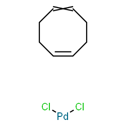 ChemSpider 2D Image | (5Z)-1,5-Cyclooctadiene - dichloropalladium (1:1) | C8H12Cl2Pd