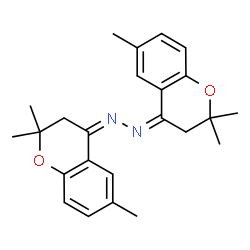 ChemSpider 2D Image | (1Z,2Z)-Bis(2,2,6-trimethyl-2,3-dihydro-4H-chromen-4-ylidene)hydrazine | C24H28N2O2
