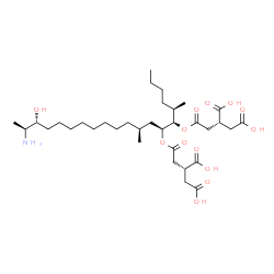 ChemSpider 2D Image | (2R,2'R)-2,2'-{[(5R,6R,7S,9S,18R,19S)-19-Amino-18-hydroxy-5,9-dimethyl-6,7-icosanediyl]bis[oxy(2-oxo-2,1-ethanediyl)]}disuccinic acid | C34H59NO13
