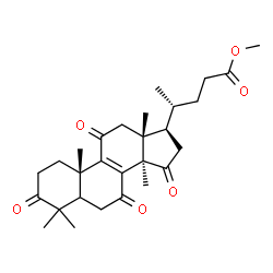 ChemSpider 2D Image | Methyl 4,4,14-trimethyl-3,7,11,15-tetraoxochol-8-en-24-oate | C28H38O6