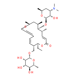 ChemSpider 2D Image | [(2S,3S,4Z,11R,12R,13R,14E)-2-Ethyl-9,11,13-trimethyl-8,16-dioxo-12-{[3,4,6-trideoxy-3-(dimethylamino)-beta-L-ribo-hexopyranosyl]oxy}oxacyclohexadeca-4,6,14-trien-3-yl]methyl 6-deoxy-beta-D-mannopyran
oside | C35H57NO11