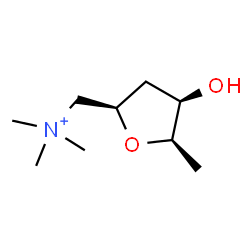 ChemSpider 2D Image | 2,5-Anhydro-1,3,6-trideoxy-1-(trimethylammonio)-D-xylo-hexitol | C9H20NO2