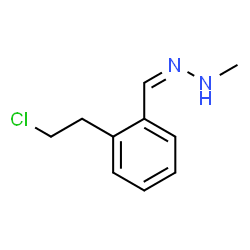 ChemSpider 2D Image | (1Z)-1-[2-(2-Chloroethyl)benzylidene]-2-methylhydrazine | C10H13ClN2