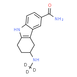 ChemSpider 2D Image | 3-[(~2~H_3_)Methylamino]-2,3,4,9-tetrahydro-1H-carbazole-6-carboxamide | C14H14D3N3O
