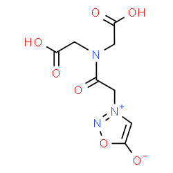 ChemSpider 2D Image | 3-{2-[Bis(carboxymethyl)amino]-2-oxoethyl}-1,2,3-oxadiazol-3-ium-5-olate | C8H9N3O7