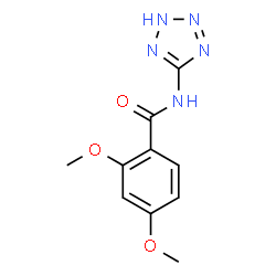 ChemSpider 2D Image | 2,4-Dimethoxy-N-(2H-tetrazol-5-yl)benzamide | C10H11N5O3