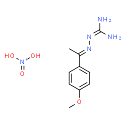 ChemSpider 2D Image | dihydroxy-oxo-ammonium; 2-[1-(4-methoxyphenyl)ethylideneamino]guanidine | C10H16N5O4
