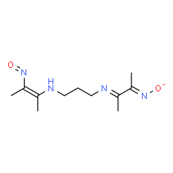 ChemSpider 2D Image | [(E)-{(3E)-3-[(3-{[(2Z)-3-Nitroso-2-buten-2-yl]amino}propyl)imino]-2-butanylidene}amino]oxidanide | C11H19N4O2