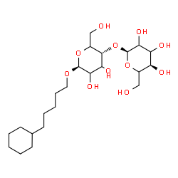 ChemSpider 2D Image | 5-Cyclohexylpentyl 4-O-alpha-L-glycero-hexopyranosyl-beta-L-glycero-hexopyranoside | C23H42O11