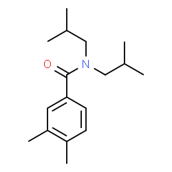 ChemSpider 2D Image | N,N-Diisobutyl-3,4-dimethylbenzamide | C17H27NO