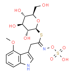 ChemSpider 2D Image | 4-Methoxyglucobrassicin | C17H22N2O10S2
