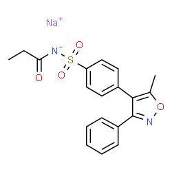 ChemSpider 2D Image | PARECOXIB SODIUM | C19H17N2NaO4S