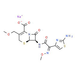 ChemSpider 2D Image | Cefpodoxime sodium | C15H16N5NaO6S2