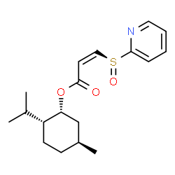 ChemSpider 2D Image | (1R,2R,5S)-2-Isopropyl-5-methylcyclohexyl (2Z)-3-[(S)-2-pyridinylsulfinyl]acrylate | C18H25NO3S