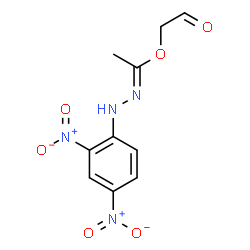 ChemSpider 2D Image | 2-Oxoethyl (1E)-N-(2,4-dinitrophenyl)ethanehydrazonate | C10H10N4O6