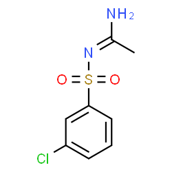 ChemSpider 2D Image | (1E)-N'-[(3-Chlorophenyl)sulfonyl]ethanimidamide | C8H9ClN2O2S