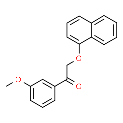 ChemSpider 2D Image | 1-(3-Methoxyphenyl)-2-(1-naphthyloxy)ethanone | C19H16O3